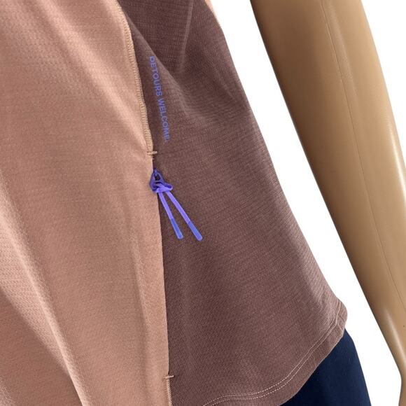 Lululemon Pink Clay Dark Oxide Cap Short Sleeve Hiking Tank Top - Picture 8 of 11